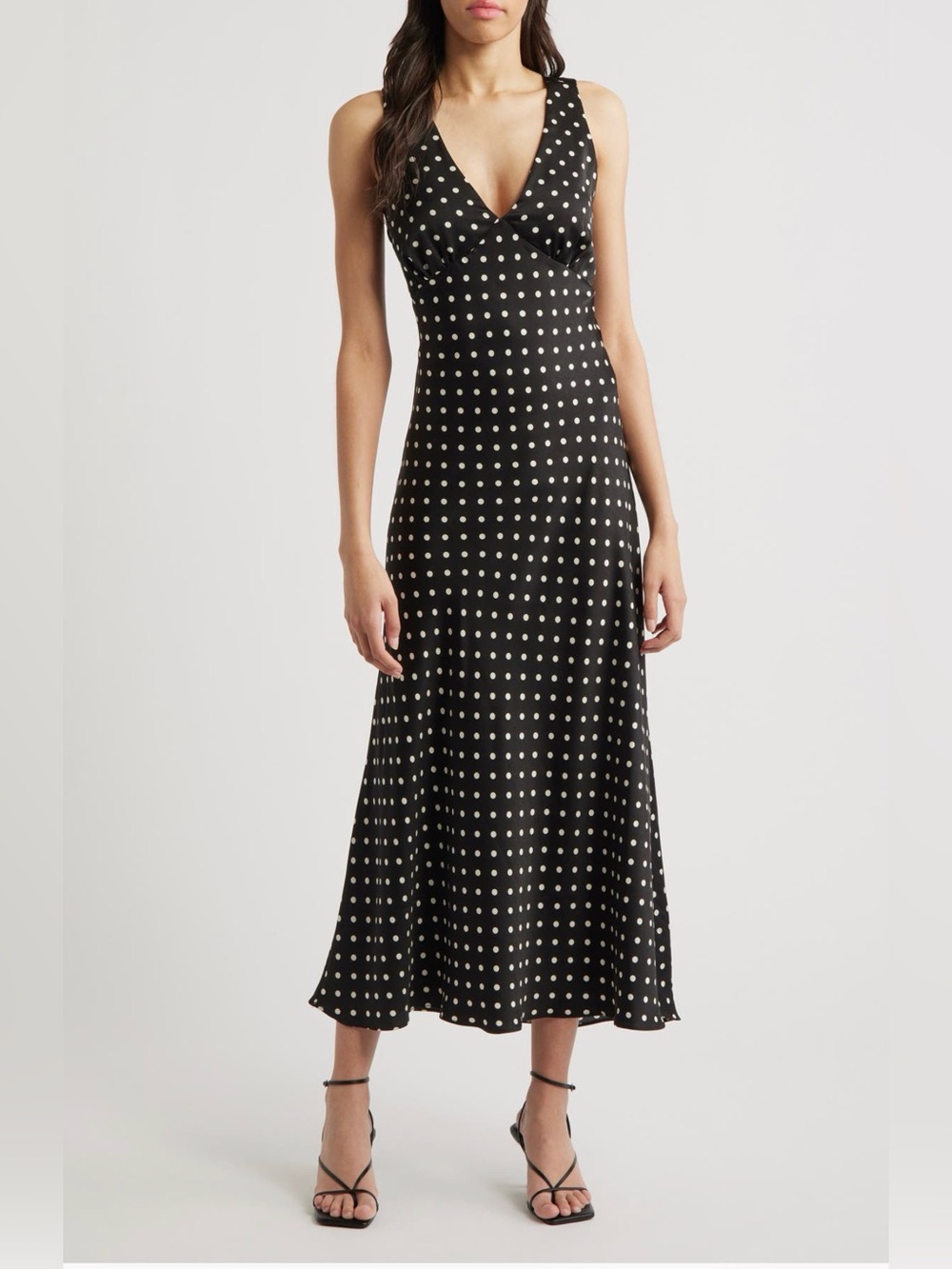 Lulus Julia Polka Dot Slip Dress